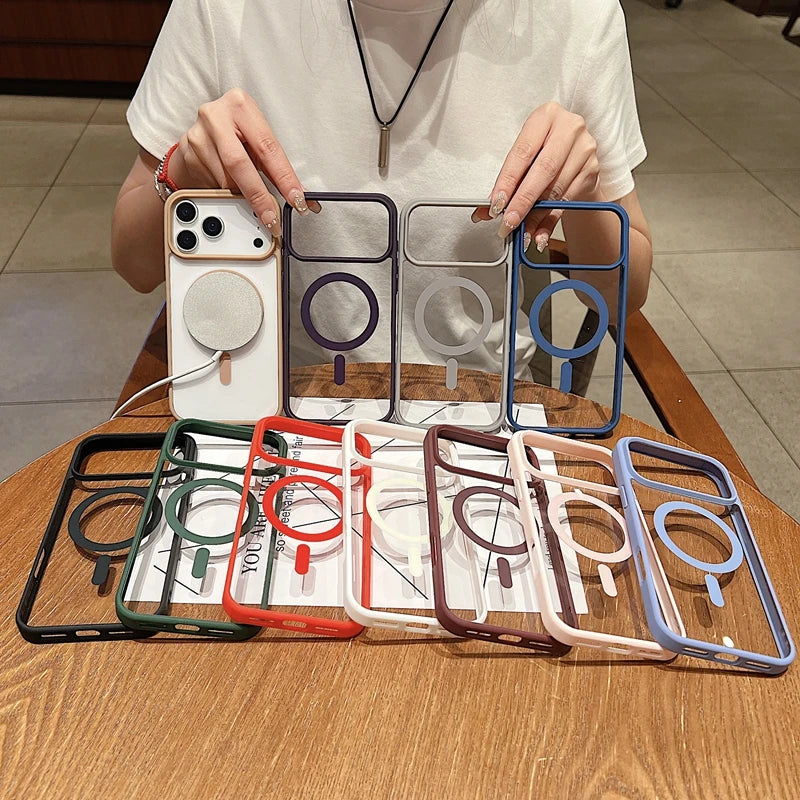 New 17 pro max Clear Magnetic Phone Case for iPhone 17 Air 17 pro max