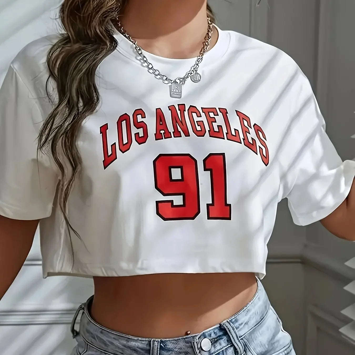 LA 91 Brooklyn Crop T-Shirt | Streetwear Vibe