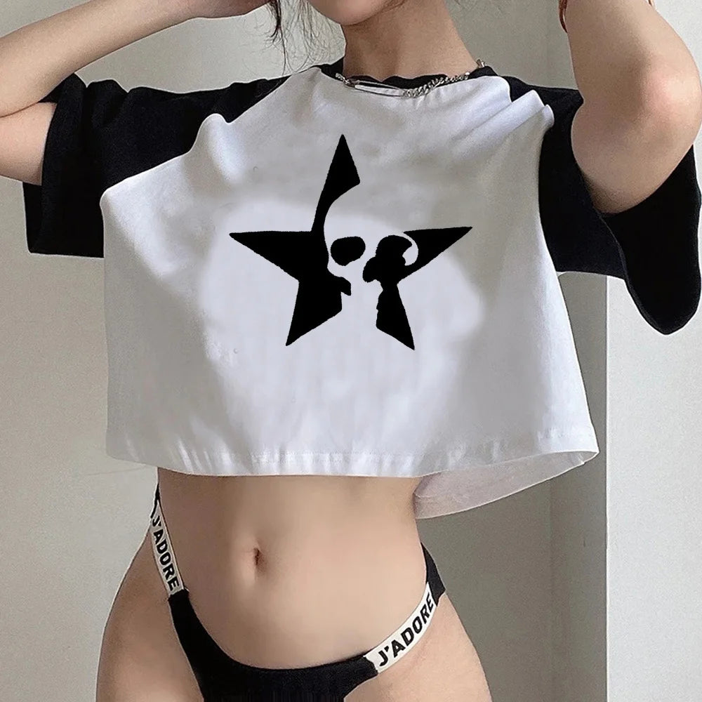 Crop Top Y2K με Αστέρι