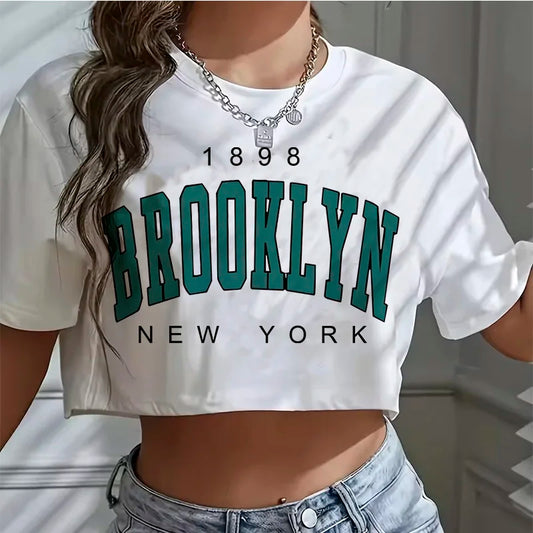 LA 91 Brooklyn Crop T-Shirt | Streetwear Vibe