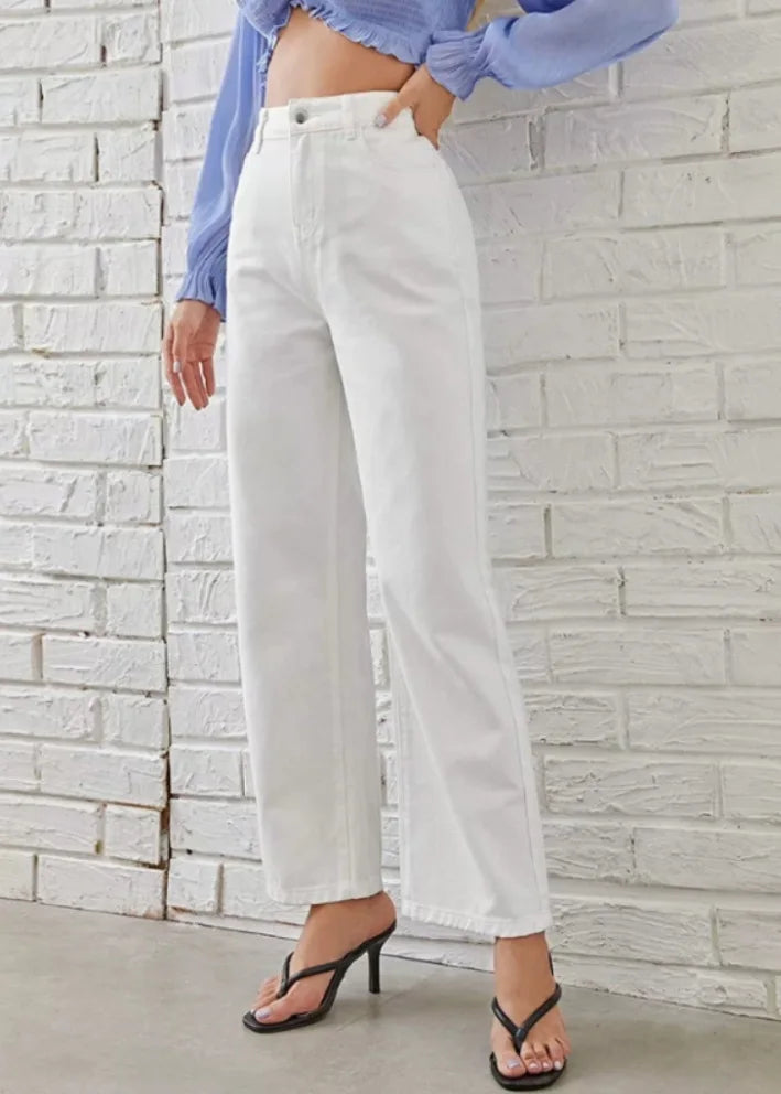 Wide Leg Jeans Ψηλόμεσο