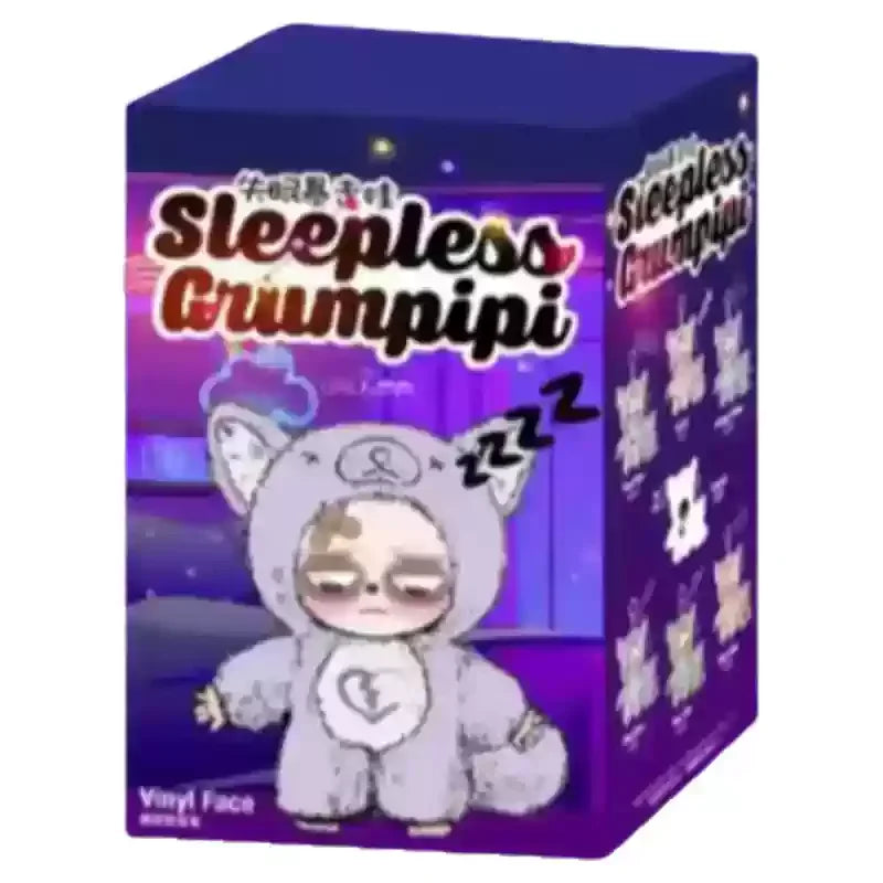 LABUBU Sleep Grumpipi Series Vinyl Face Doll Blind Box rendy Macaro
