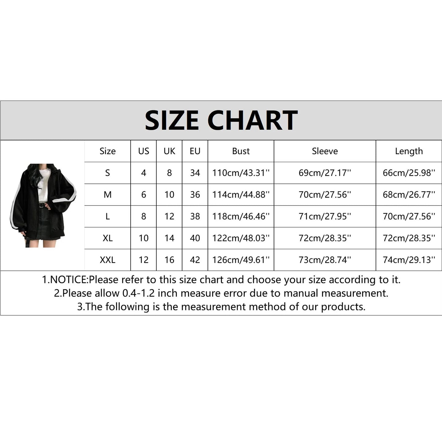 Zipper Hooded Jacket