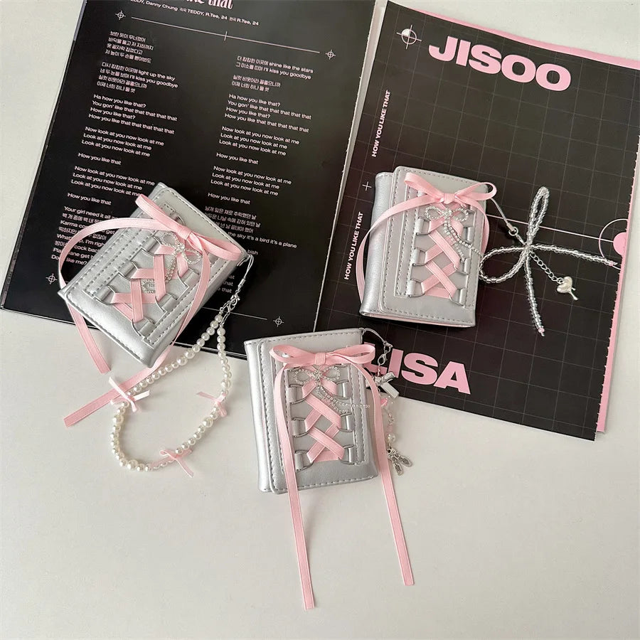 Fashion Ribbon Decoration Small Bag