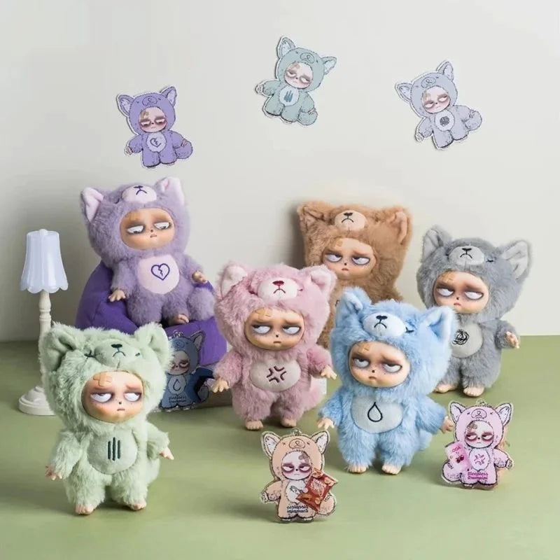 LABUBU Sleep Grumpipi Series Vinyl Face Doll Blind Box rendy Macaro