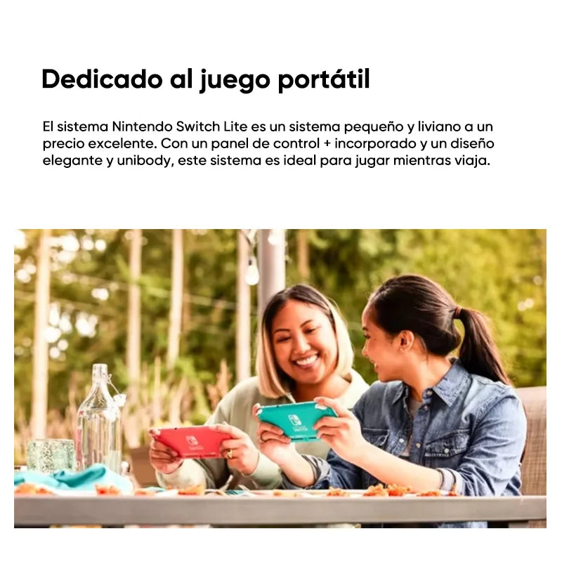 Nintendo Switch Lite - 32GB Batería 3570mah 5.5'' Compact and lightweight Built-in controllers Compatible games