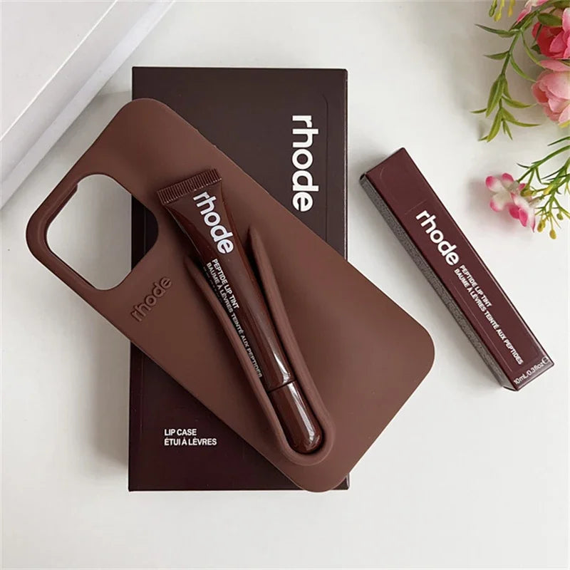 Rhode DIY Lipstick Case – Μοντέρνα Θήκη Κινητού με Υποδοχή για Lip Gloss (για iPhone 11–15 Pro Max)
