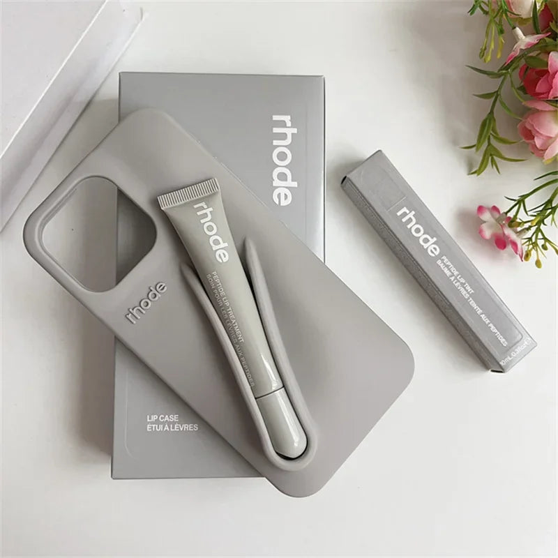 Rhode DIY Lipstick Case – Μοντέρνα Θήκη Κινητού με Υποδοχή για Lip Gloss (για iPhone 11–15 Pro Max)