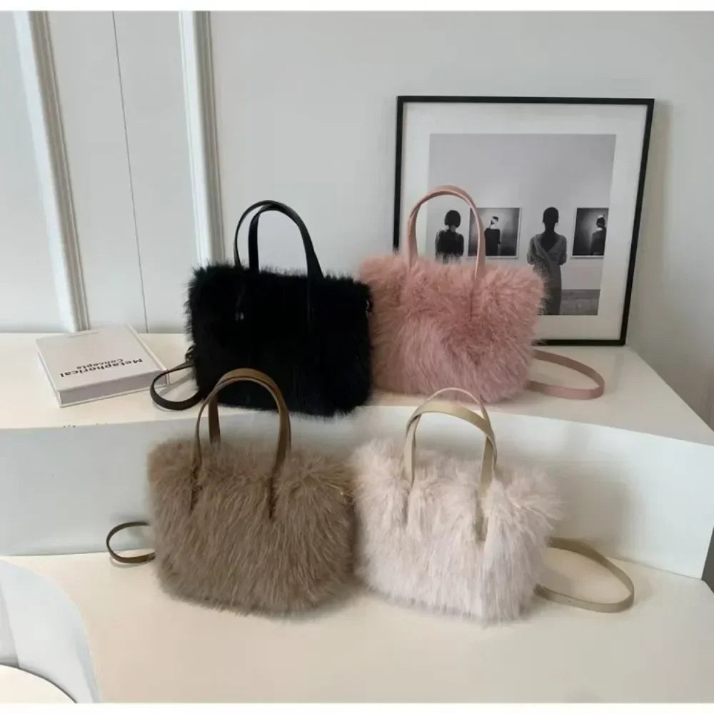 High Quality Faux Fur Handbag