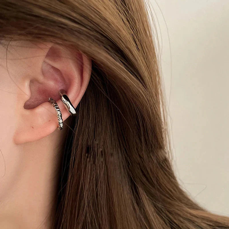 Punk Geometric Ear Cuff Earrings | Non-Piercing | BestOfVibe