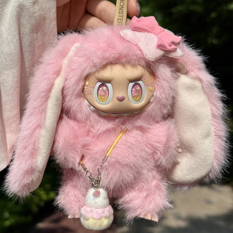 Αυθεντικό Kawaii Labubu Butterfly Flying Rabbit Vinyl Face Doll