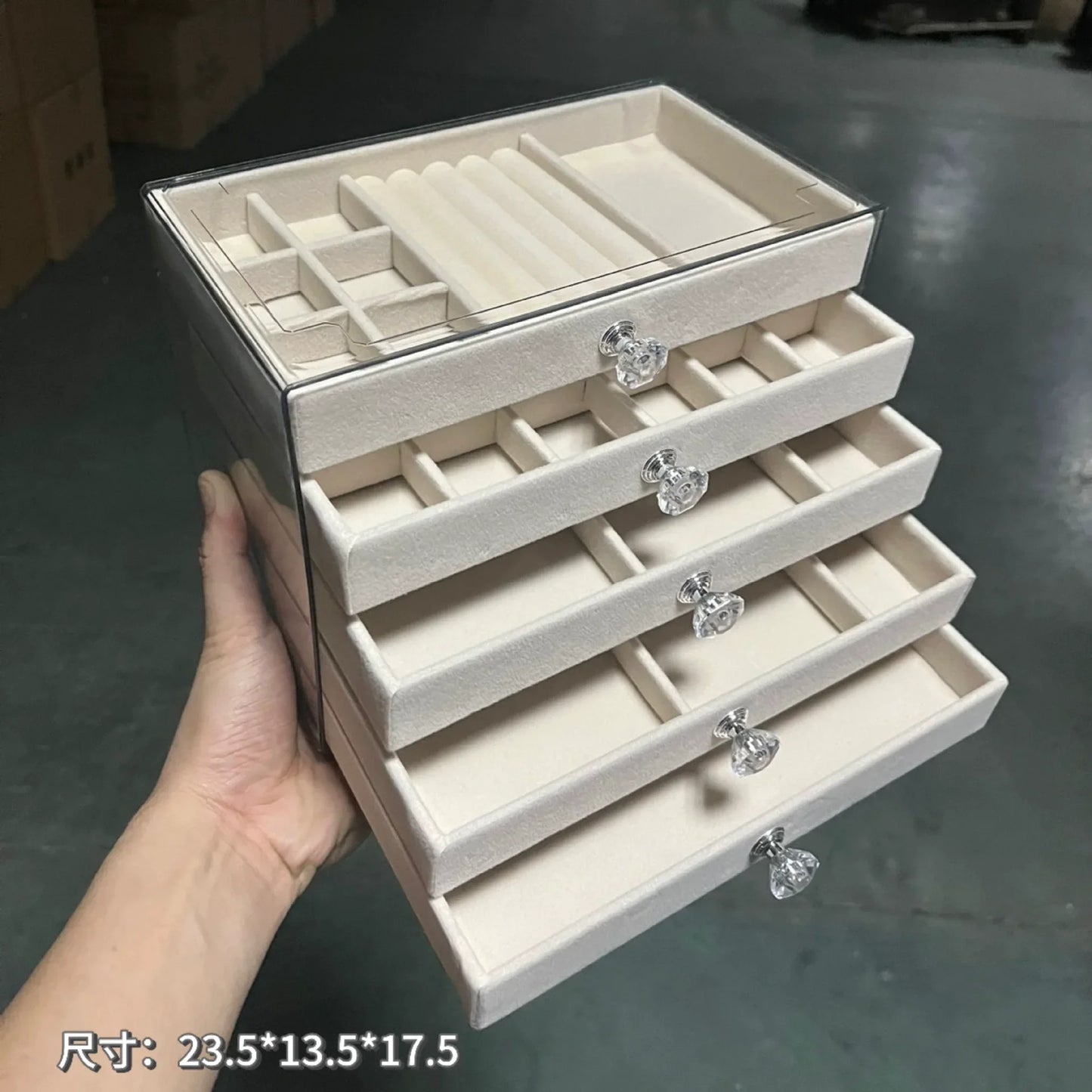 Velvet Jewellery Organiser