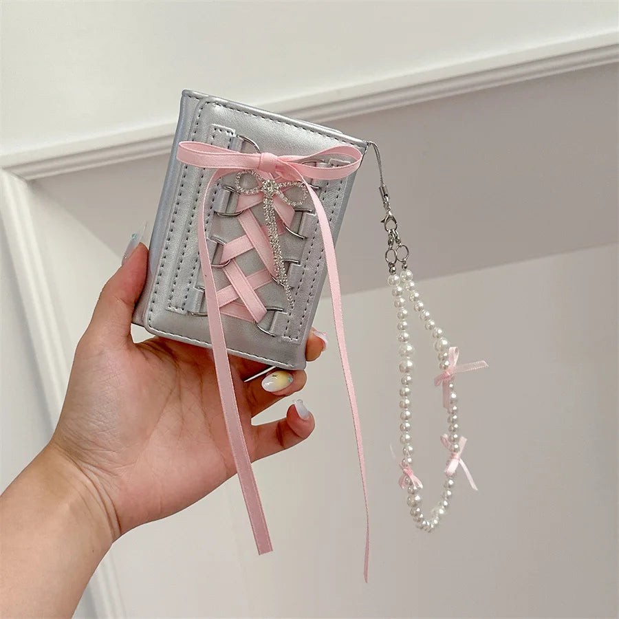 Fashion Ribbon Decoration Small Bag