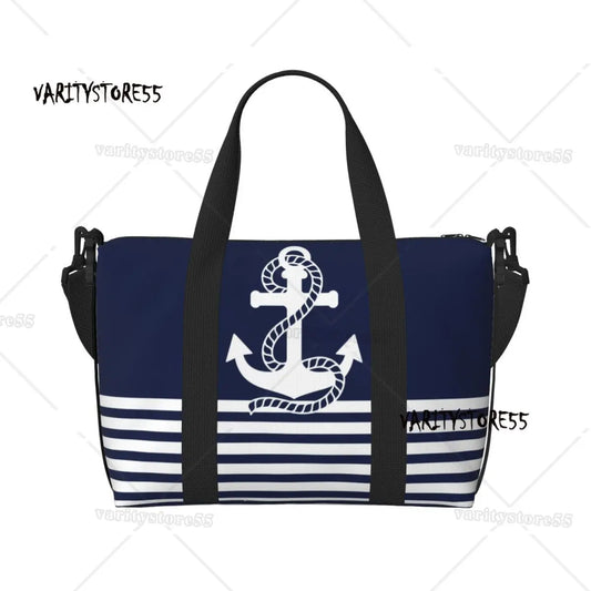 Nautical Beach Tote Bag