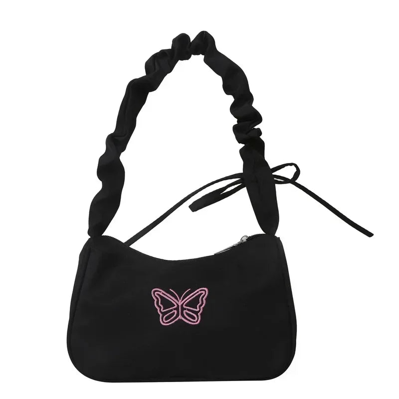Y2K Shoulder Bag με Πεταλούδα
