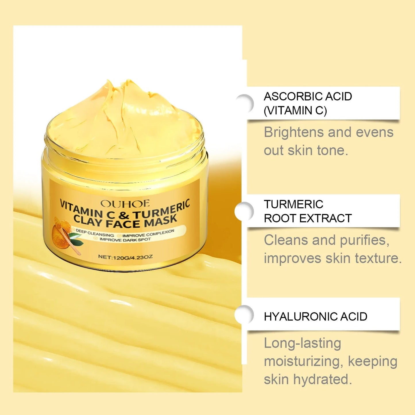 Vitamin C & Turmeric Exfoliating Mask – Απολεπιστική Μάσκα Προσώπου με Βιταμίνη C