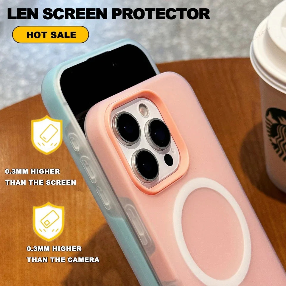 Magnetic Wrist Strap Phone Case for iPhone 16E 15 14 Plus 13 12 11 16 Pro Max