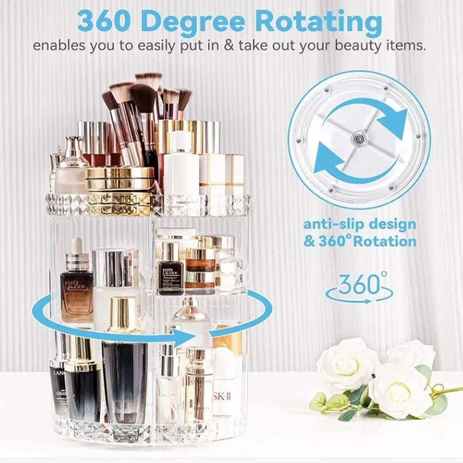 360° Rotatable Cosmetic Organizer