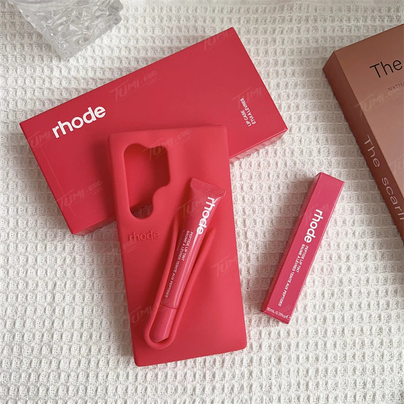 Original Rhode Lipstick Phone Case For Samsung Galaxy A55 A35 A16 A25 A15 A05S  With Lipgloss Box Cover