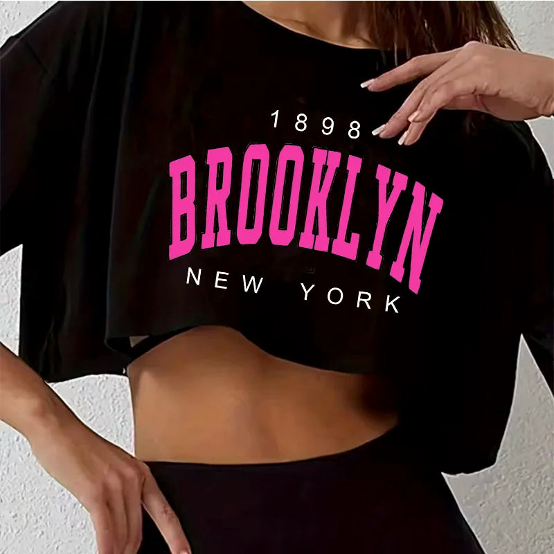 LA 91 Brooklyn Crop T-Shirt | Streetwear Vibe