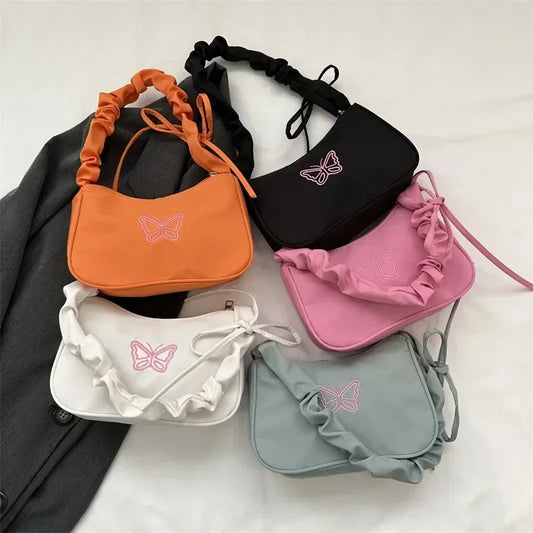 Y2K Shoulder Bag με Πεταλούδα