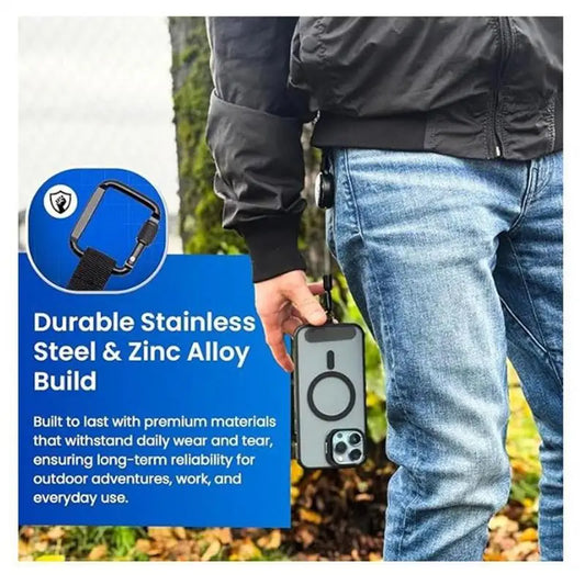 Retractable Phone Lanyard – Anti-Drop & Anti-Theft Holder με Clip για Κινητό