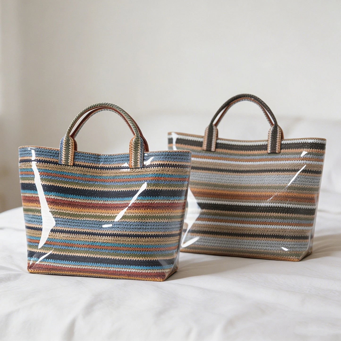 Ριγέ Beach Tote Bag