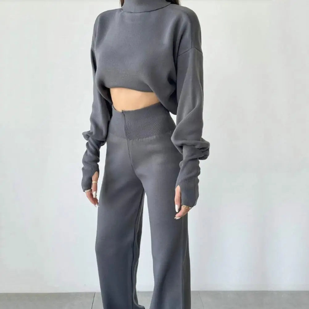 ΣΕΤ CROPPED TOP LONG SLEEVE+PANTS