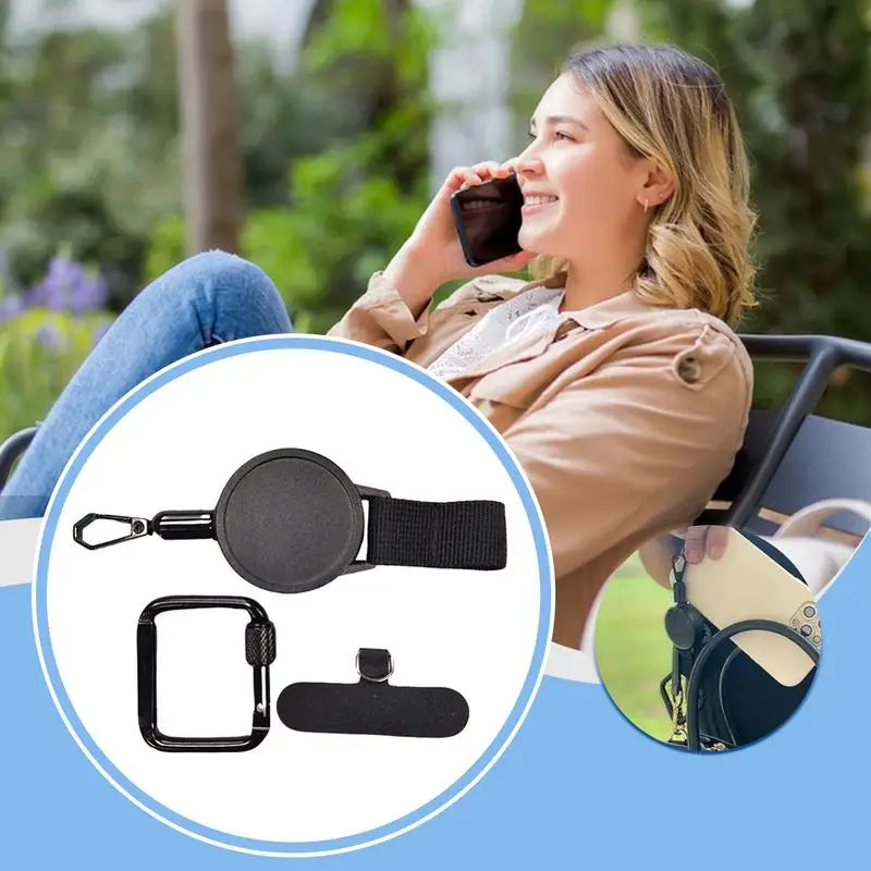 Retractable Phone Lanyard – Anti-Drop & Anti-Theft Holder με Clip για Κινητό