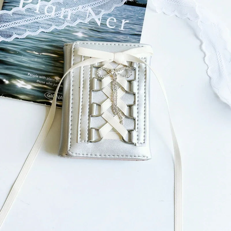 Fashion Ribbon Decoration Small Bag