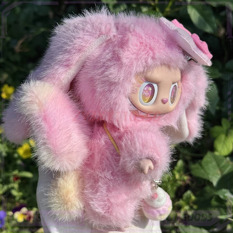 Αυθεντικό Kawaii Labubu Butterfly Flying Rabbit Vinyl Face Doll