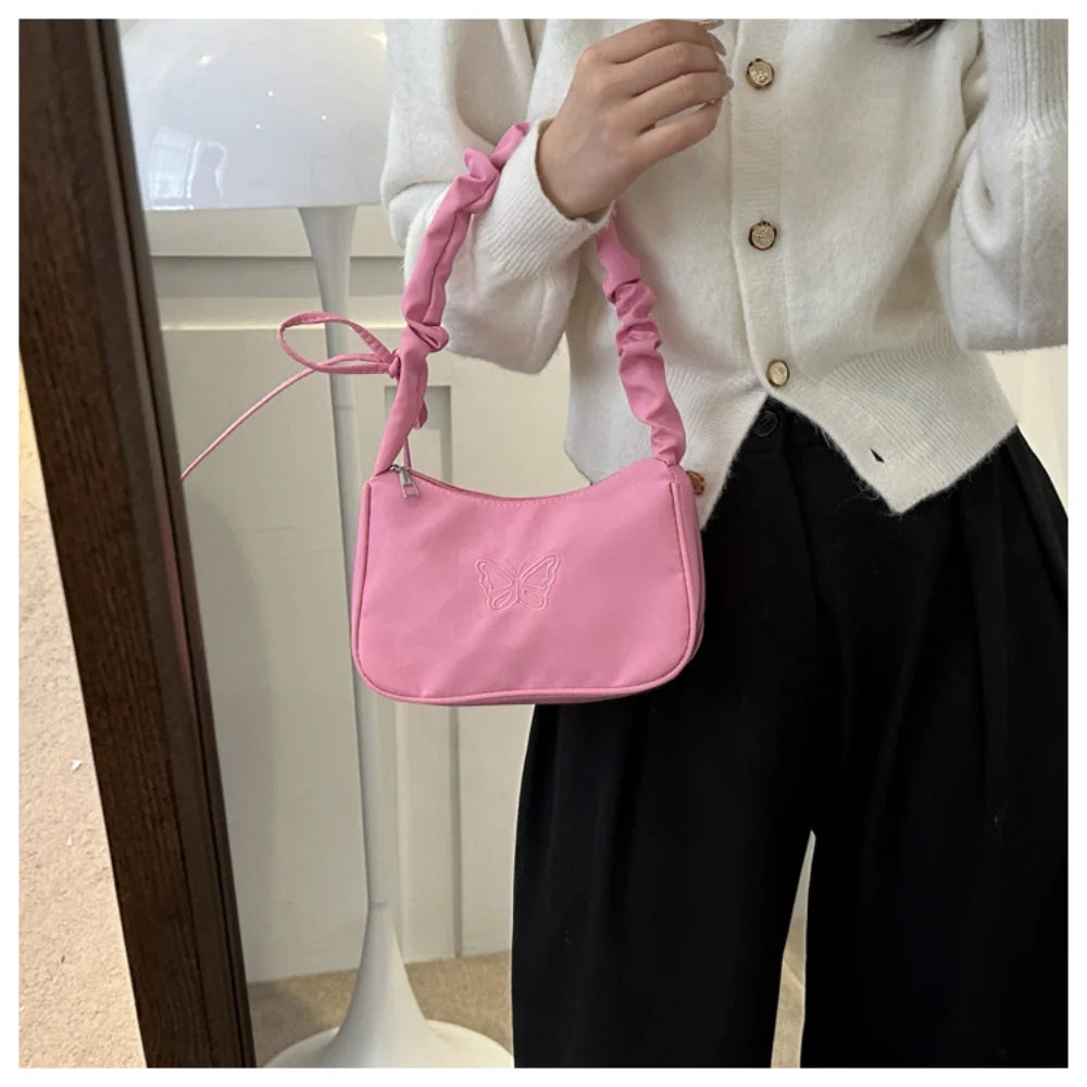 Y2K Shoulder Bag με Πεταλούδα