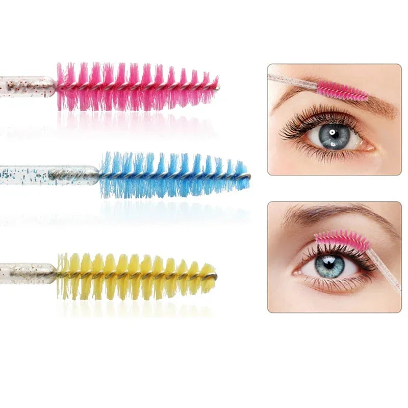Disposable Mascara Wands 100pcs – Μίας Χρήσης για Μακιγιάζ