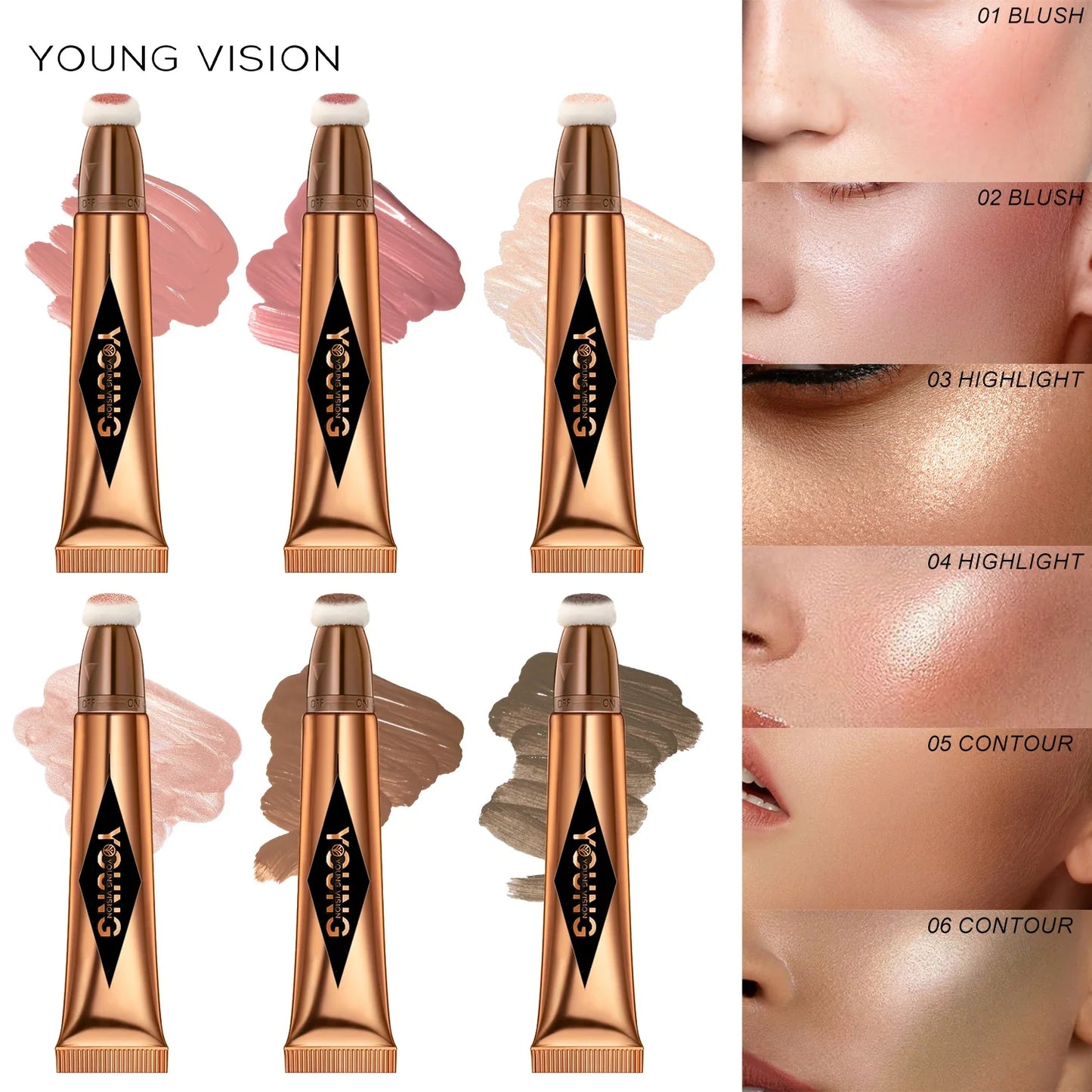 Young Vision Air Cushion Blusher 6 Colors