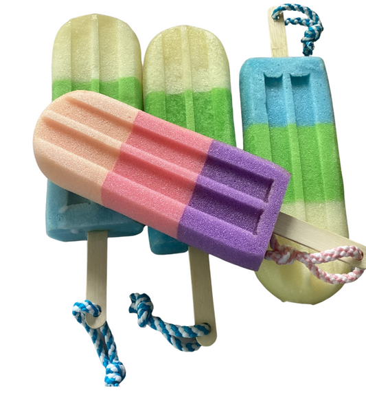 Jumbo Lollipop Soap Sponge Snow Baby – Sweet Lather & Fun Clean