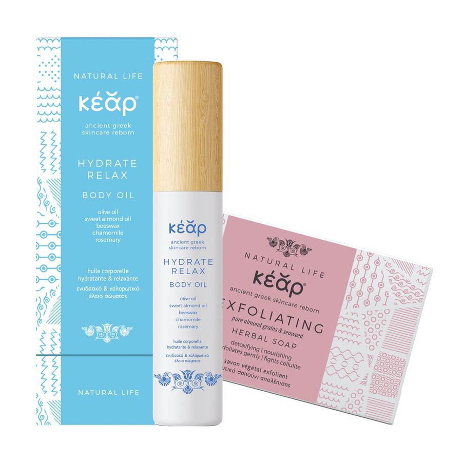 Hydrate & Exfoliate Body Ritual – Σετ Λαδιού Σώματος & Φυτικού Σαπουνιού Απολέπισης