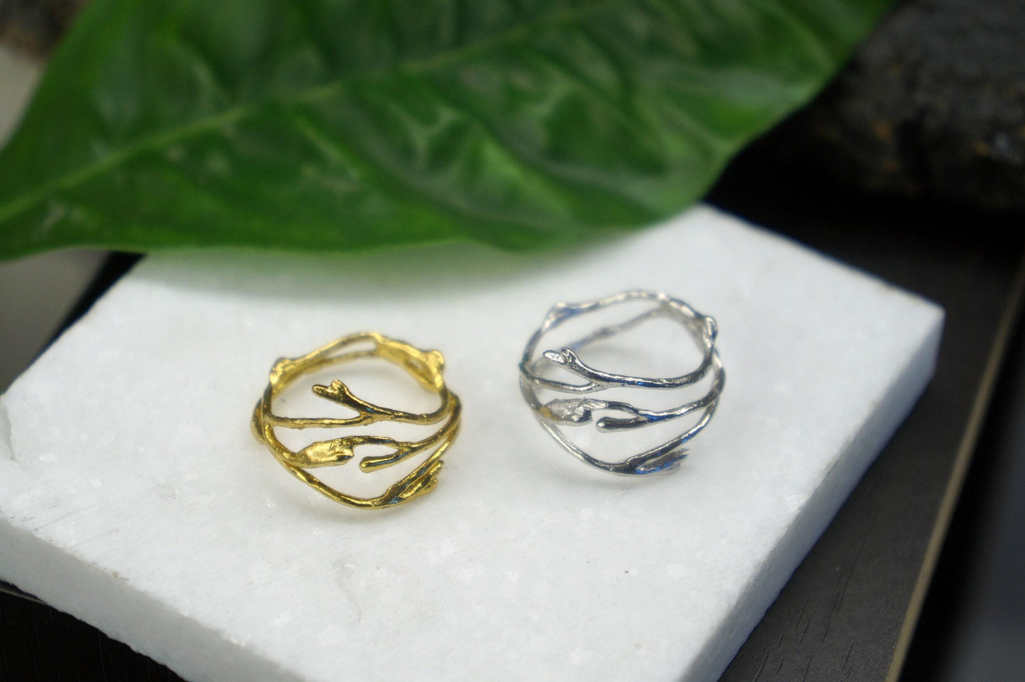 Jasmine Twig knuckle ring