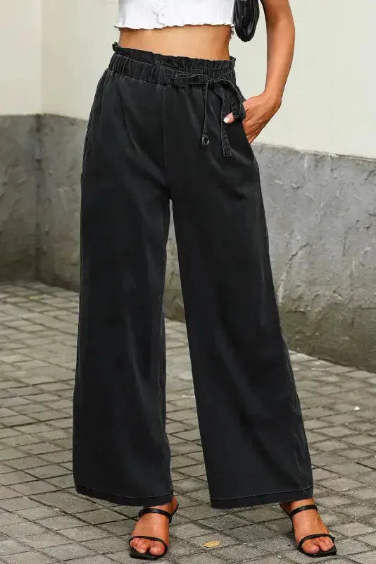 Wide Leg Tencel Jeans