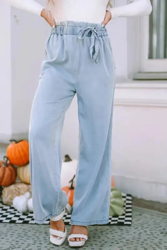 Wide Leg Tencel Jeans